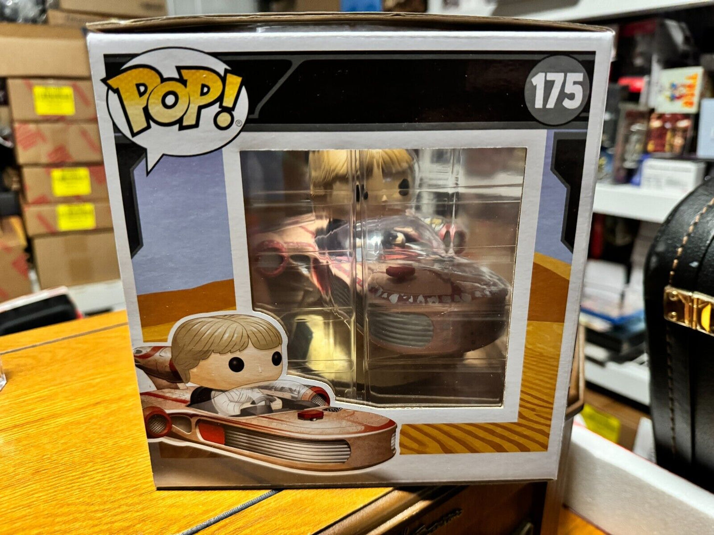Funko Pop Star Wars Luke Skywalker With Speeder #175 Smugglers Bounty Exclusive