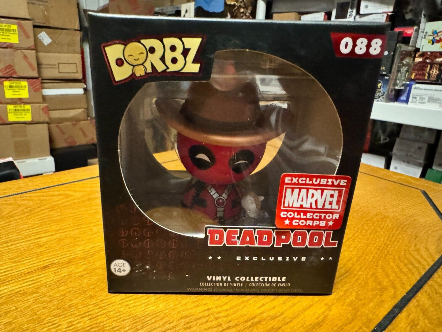 Funko Dorbz Marvel #088 Deadpool (Cowboy), Marvel Collector Corps Exclusive