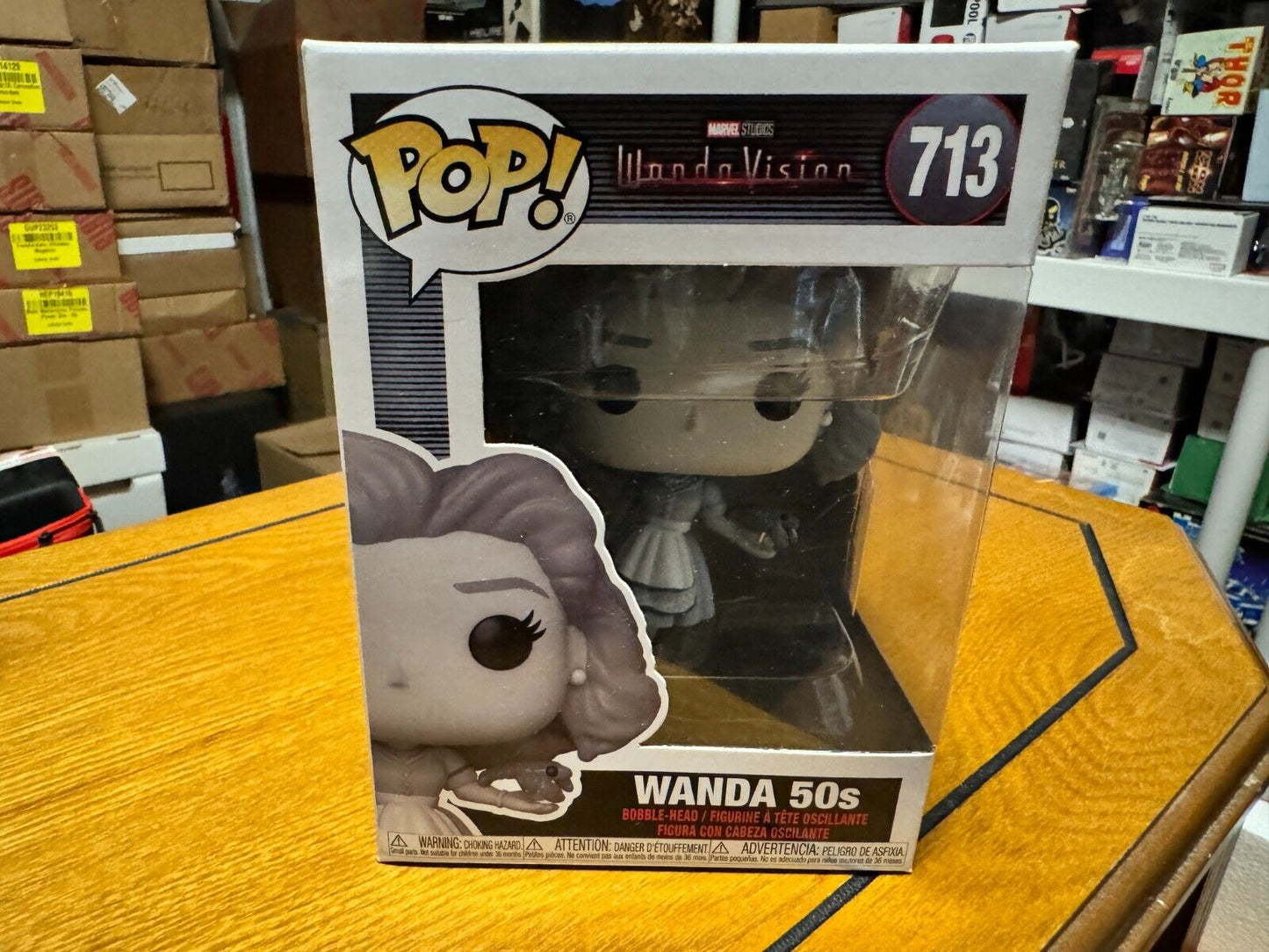 Funko Pop! Marvel - 50's Wanda (Black & White) #713 As Seen On WandaVision!
