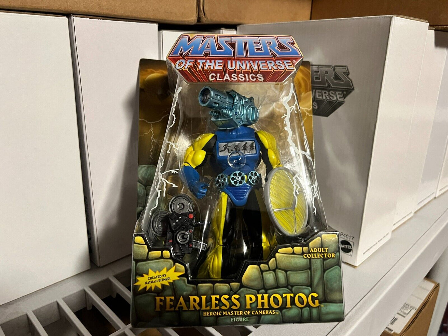 Mattel MOTU Classics Fearless Photog with mailer box