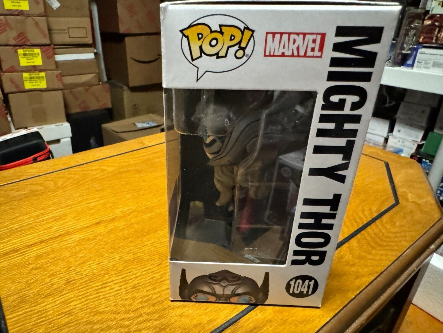 Funko Pop Mighty Thor 1041 Marvel Collector Corps Exclusive Vinyl Figure Glows