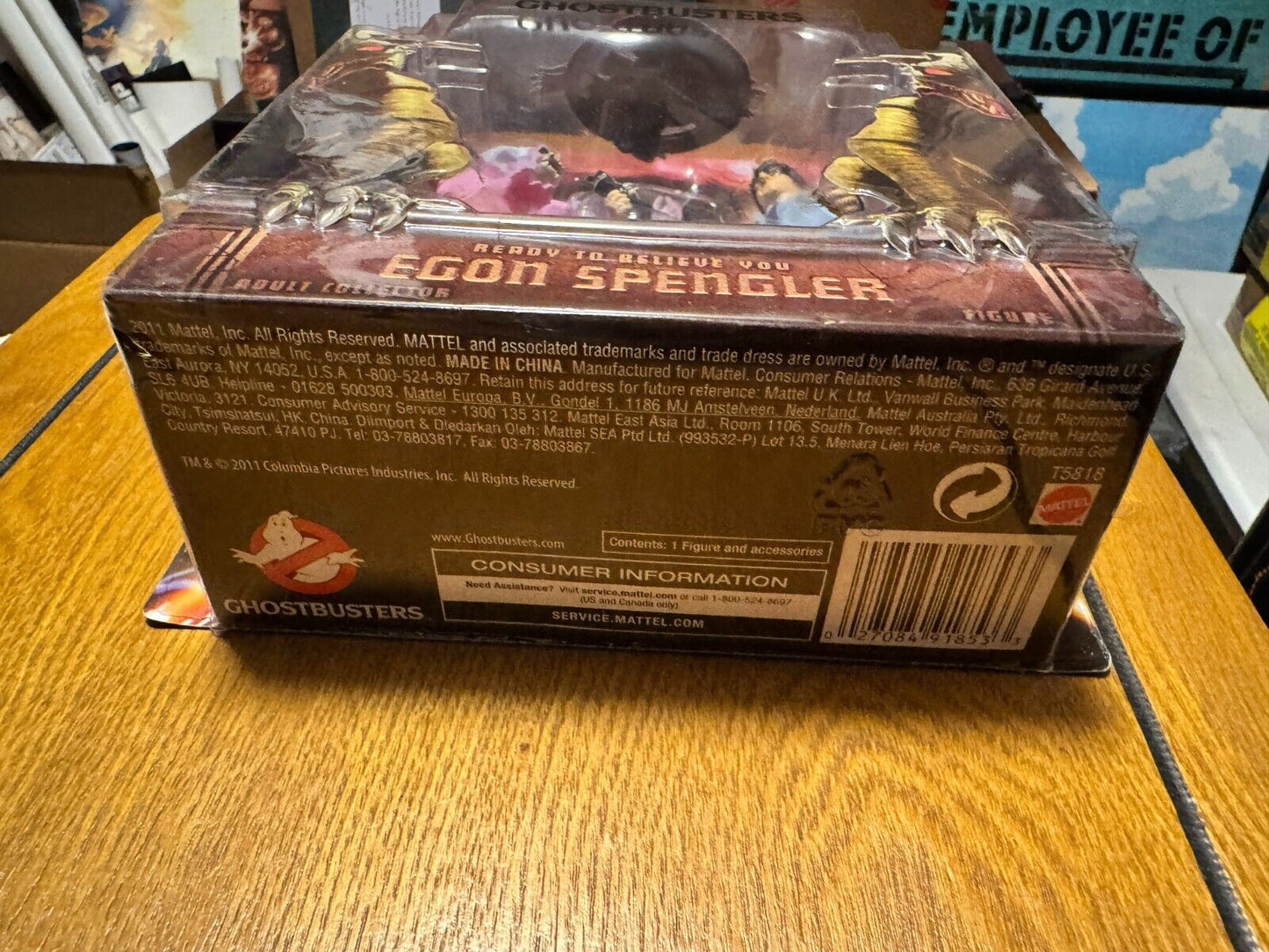 Mattel Ghostbusters Ready to Believe You Egon Spengler with mailer box