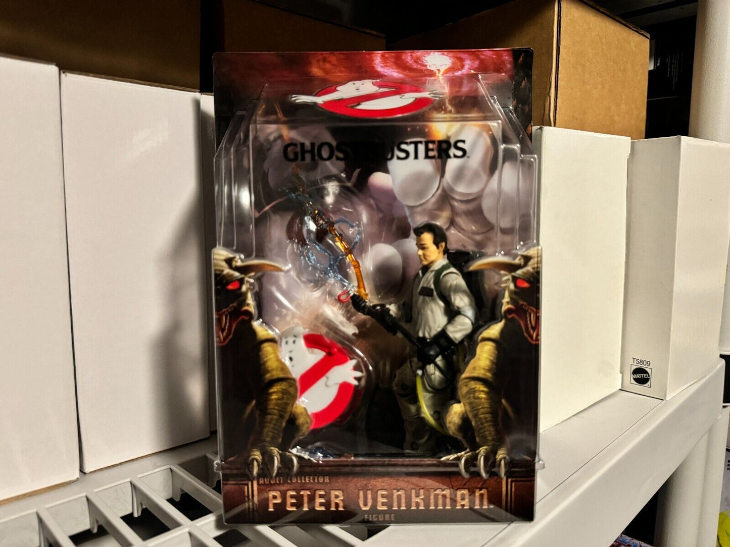 Mattel Ghostbusters Peter Venkman with mailer box