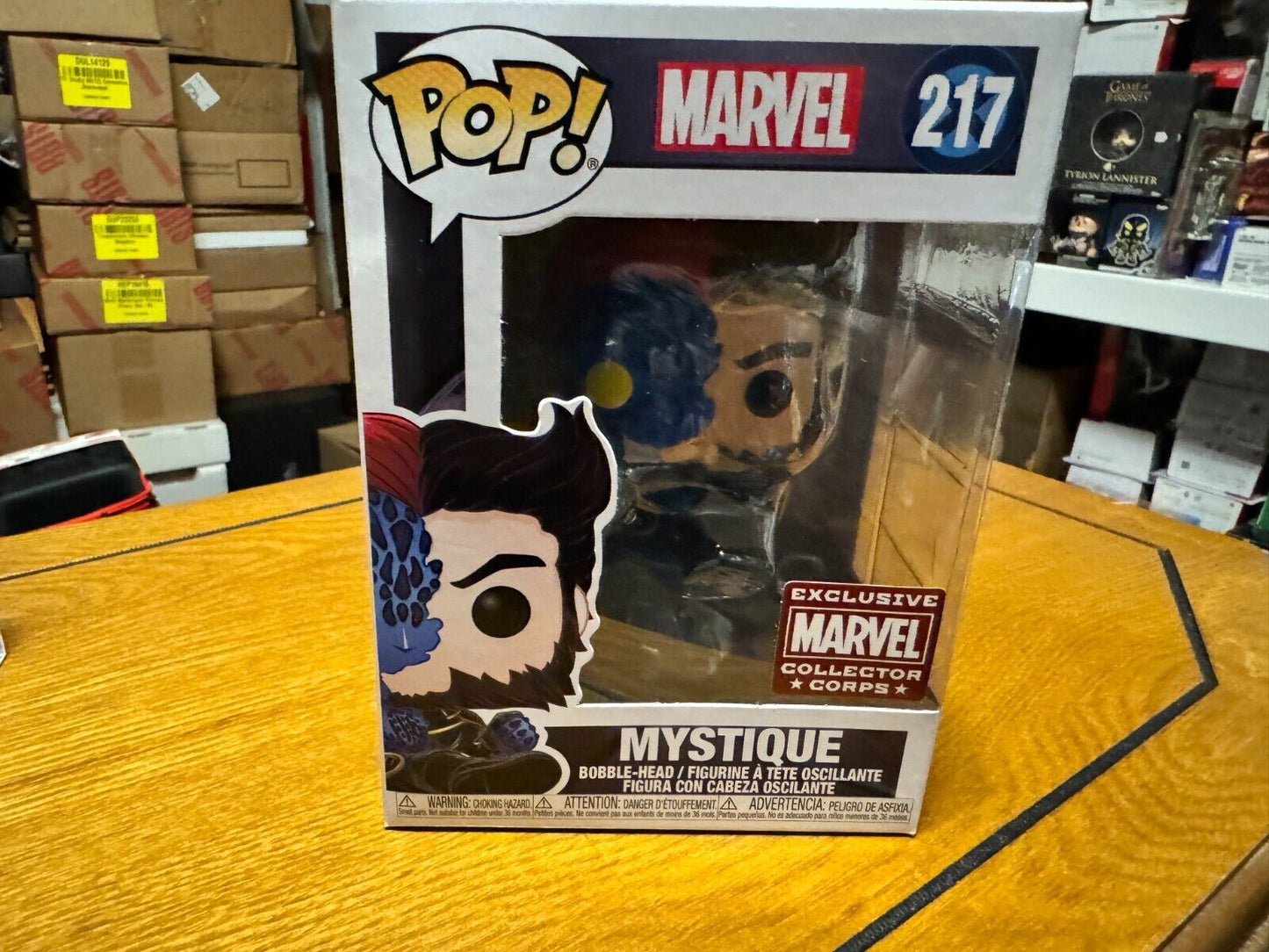 Funko Pop! Vinyl: Marvel Mystique Exclusive Marvel Collector Corps #217