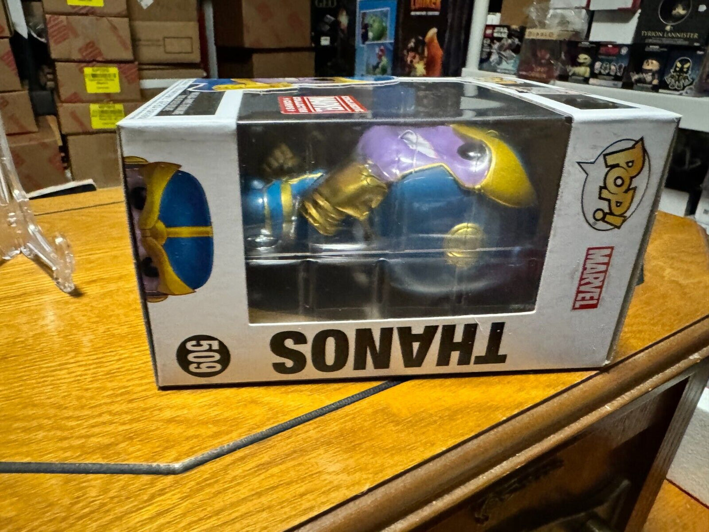Funko Pop! Marvel- Thanos #509 Exclusive Marvel Collector Corps Marvel 80 Years