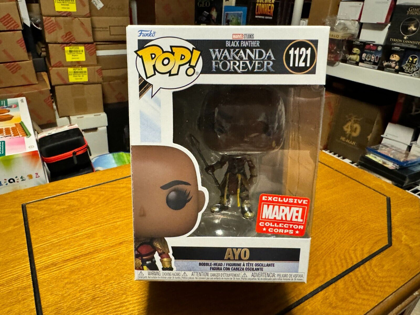 Funko Pop Black Panther Wakanda Forever Ayo #1121 Collector Corps Exclusive