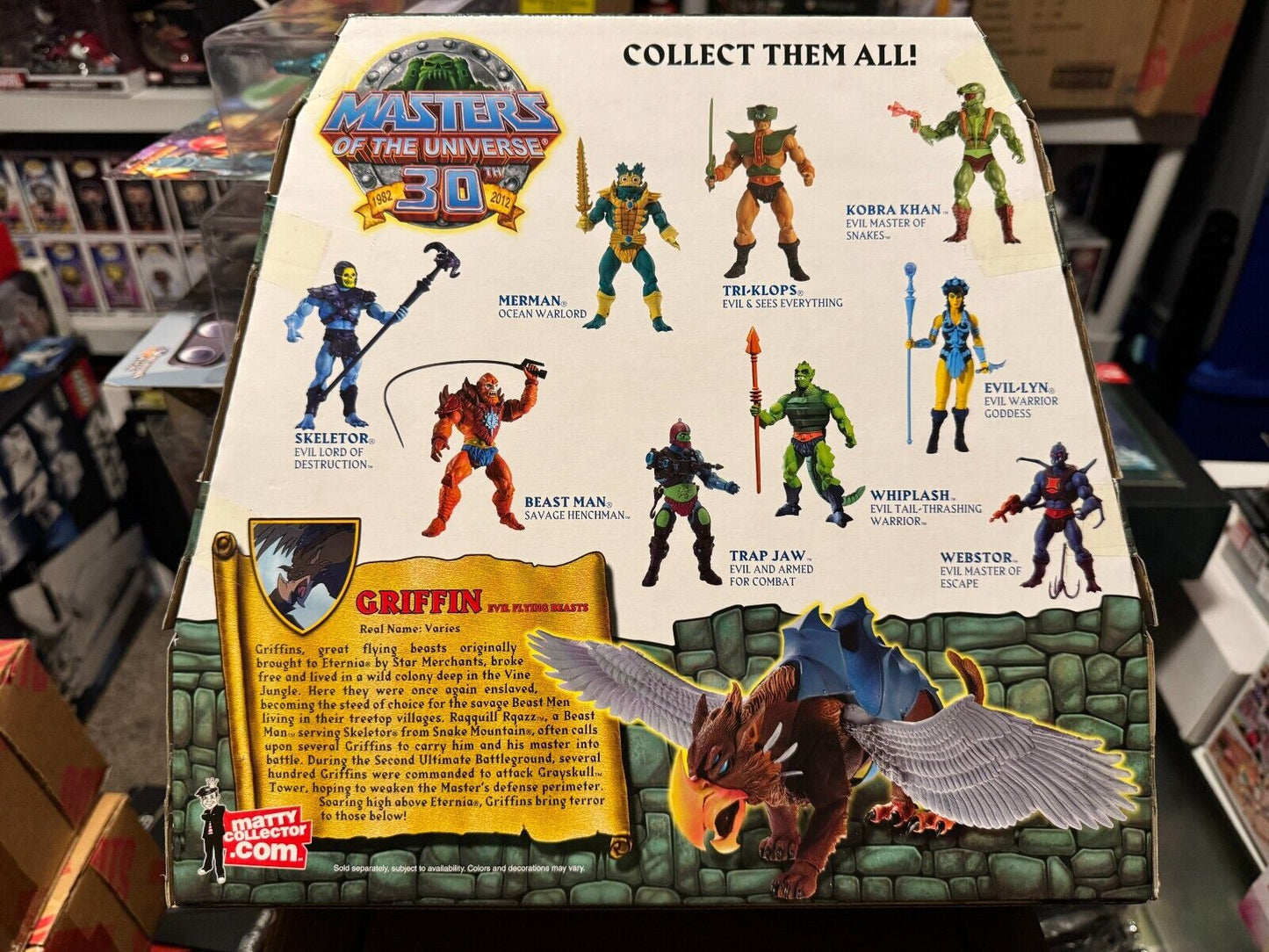 Mattel MOTU Classics - Griffin with mailer box