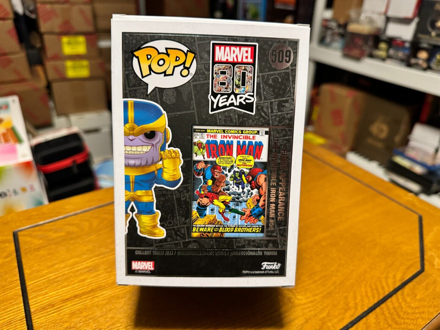 Funko Pop! Marvel- Thanos #509 Exclusive Marvel Collector Corps Marvel 80 Years