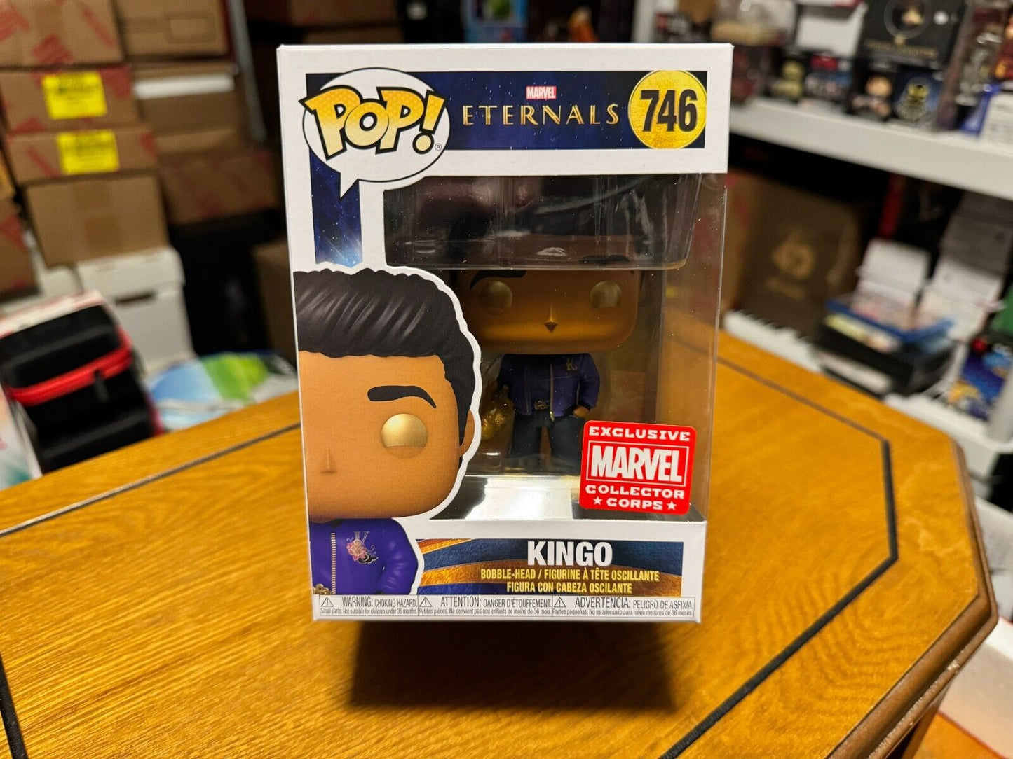Funko Pop! Marvel Eternals Kingo #746 Marvel Collector Corps Exclusive Vinyl