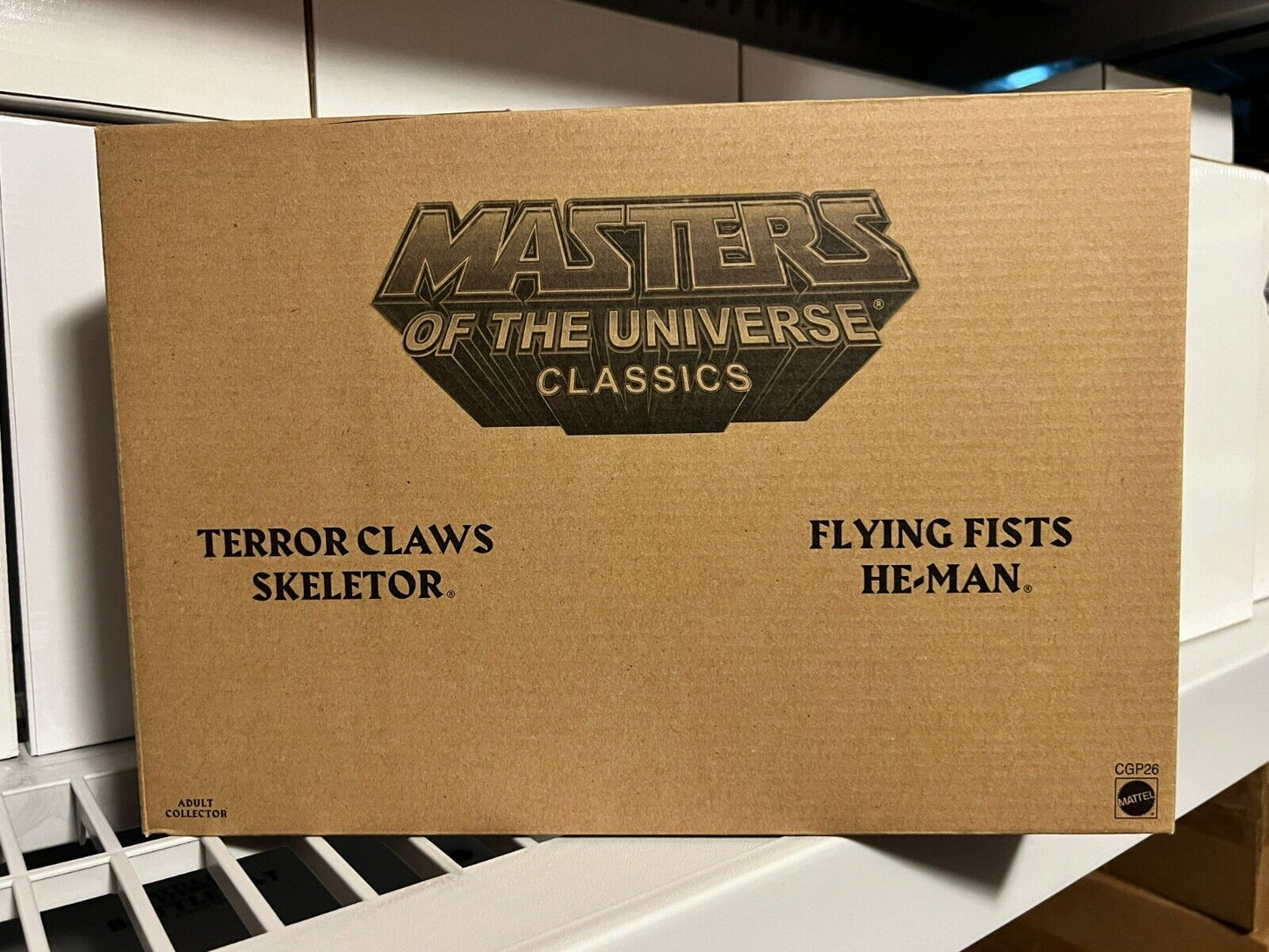 Mattel MOTU Classics Terror Claws Skeletor Flying Fists He-Man with mailer box