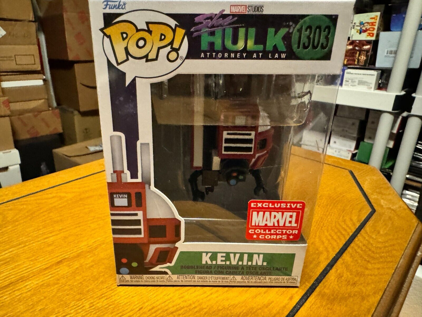 Funko Pop Marvel: K.E.V.I.N. #1303 (She-Hulk) Marvel Collector Corps Exclusive