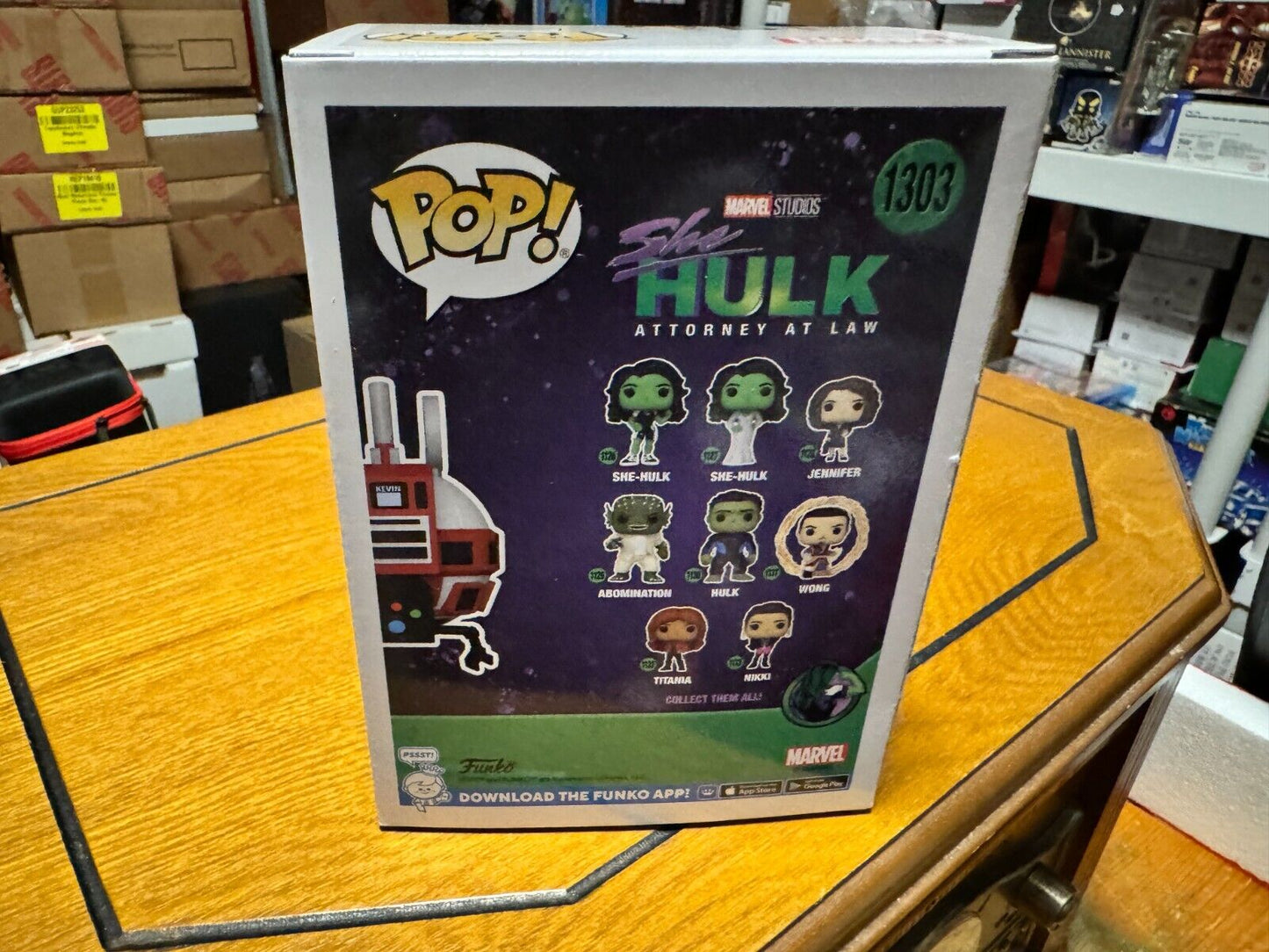 Funko Pop Marvel: K.E.V.I.N. #1303 (She-Hulk) Marvel Collector Corps Exclusive