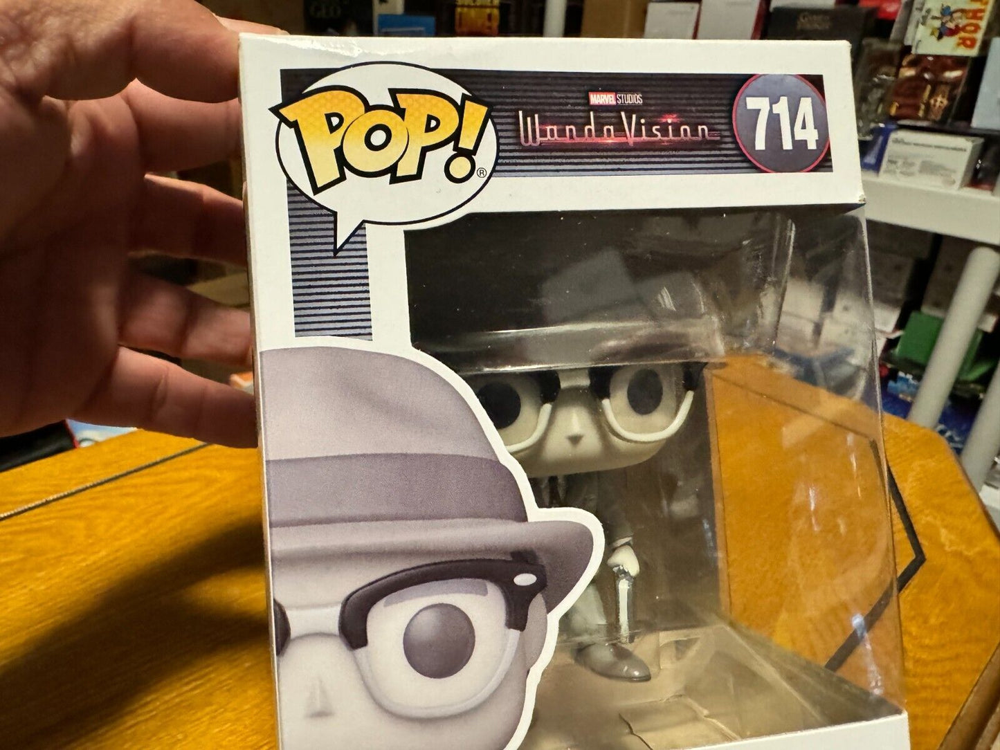 Funko Pop! Marvel - 50's Vision (Black & White) #714 As Seen on WandaVision!