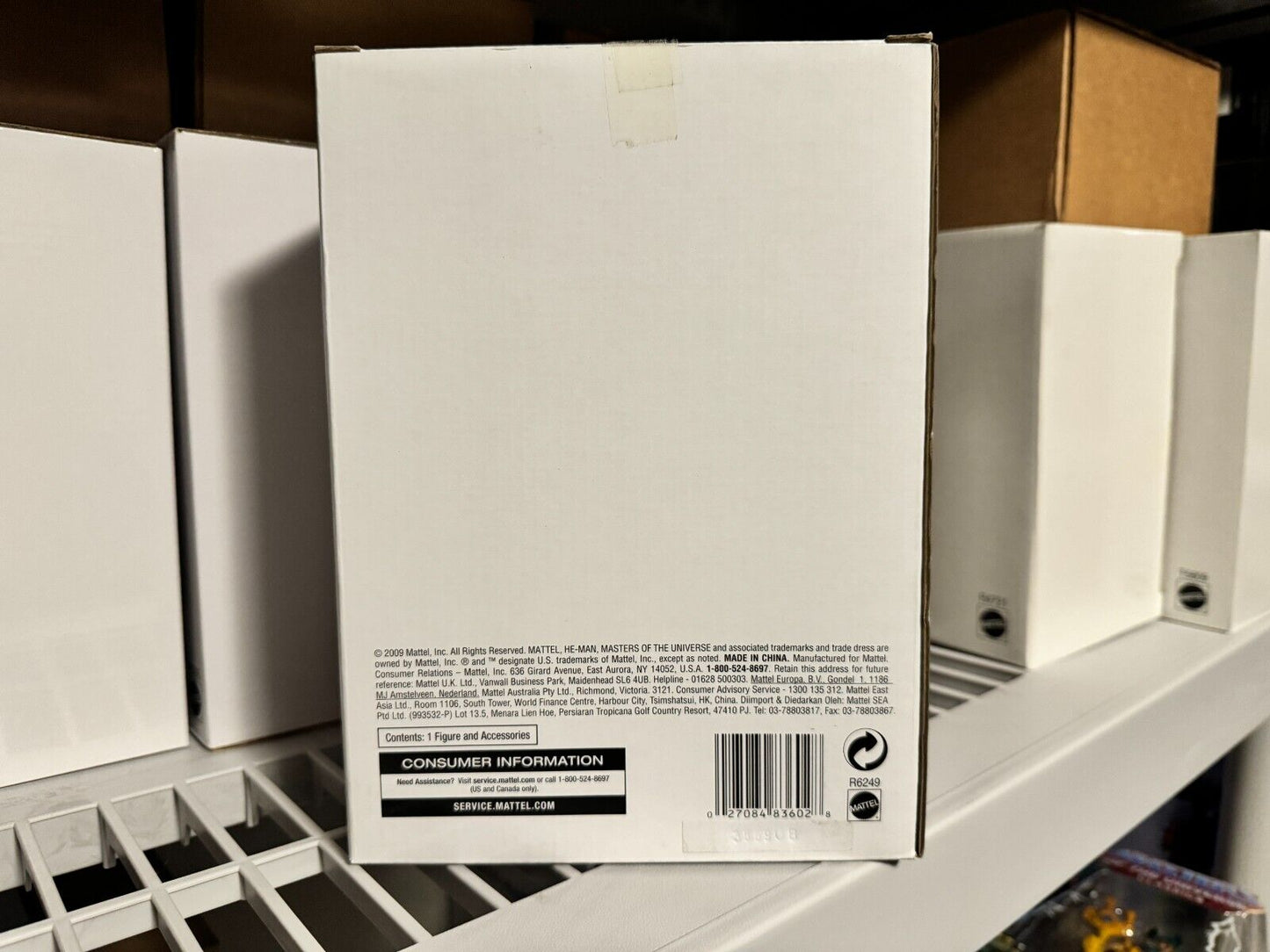 Mattel MOTU Classics Wun-Dar with mailer box