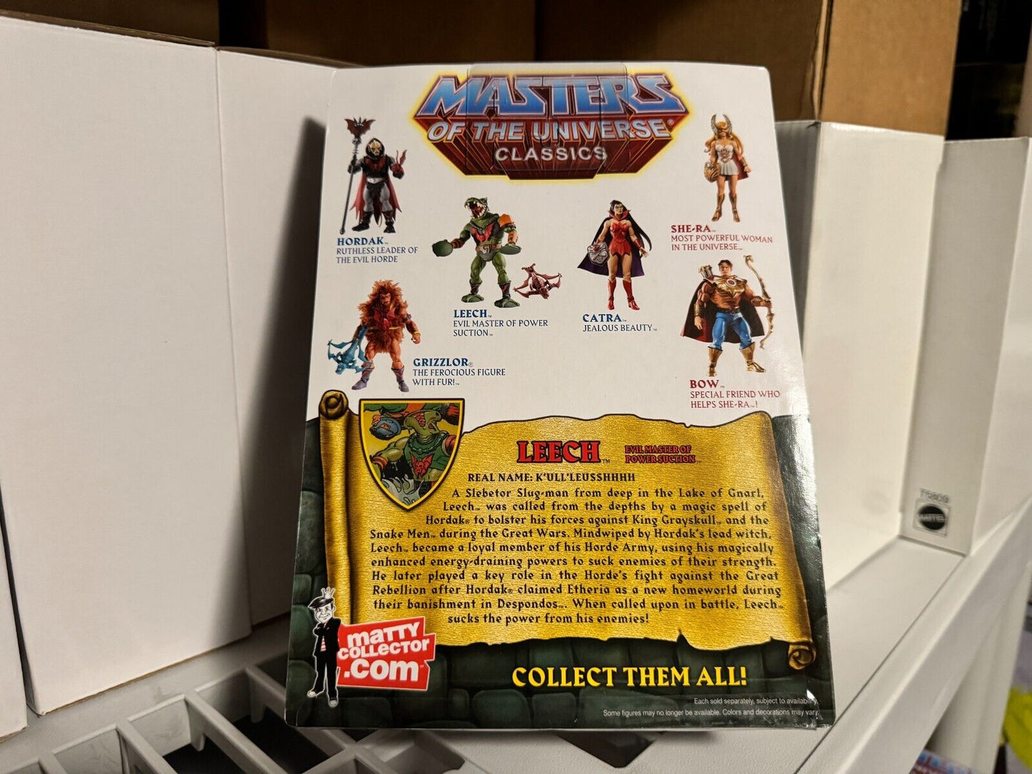 Mattel MOTU Classics Leech with mailer box