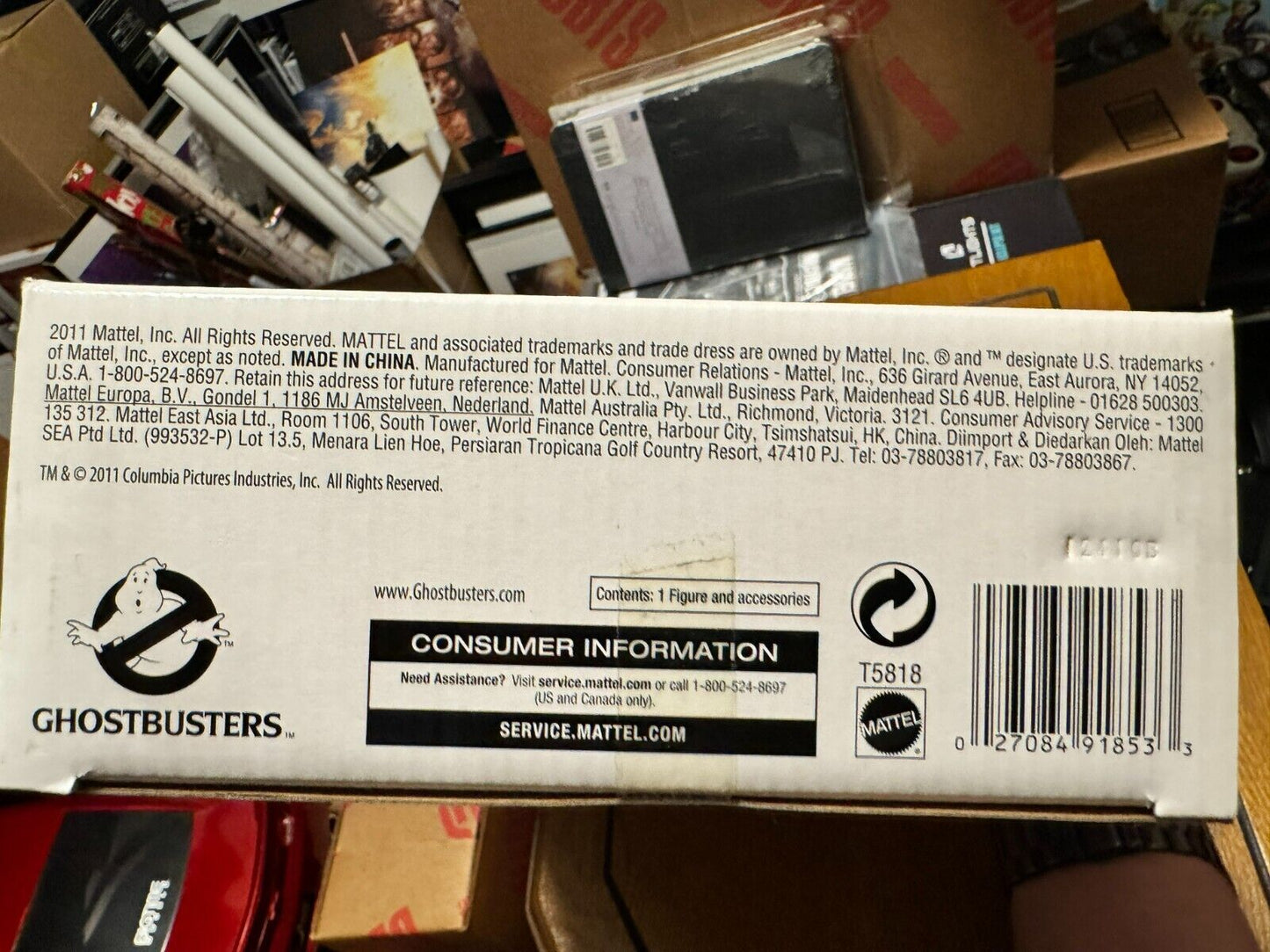 Mattel Ghostbusters Ready to Believe You Egon Spengler with mailer box
