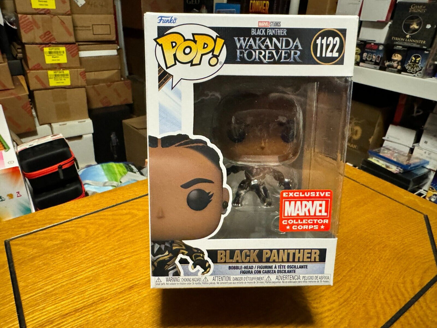 Funko Pop! Vinyl - Black Panther - Marvel Collector Corps (Exclusive) #1122