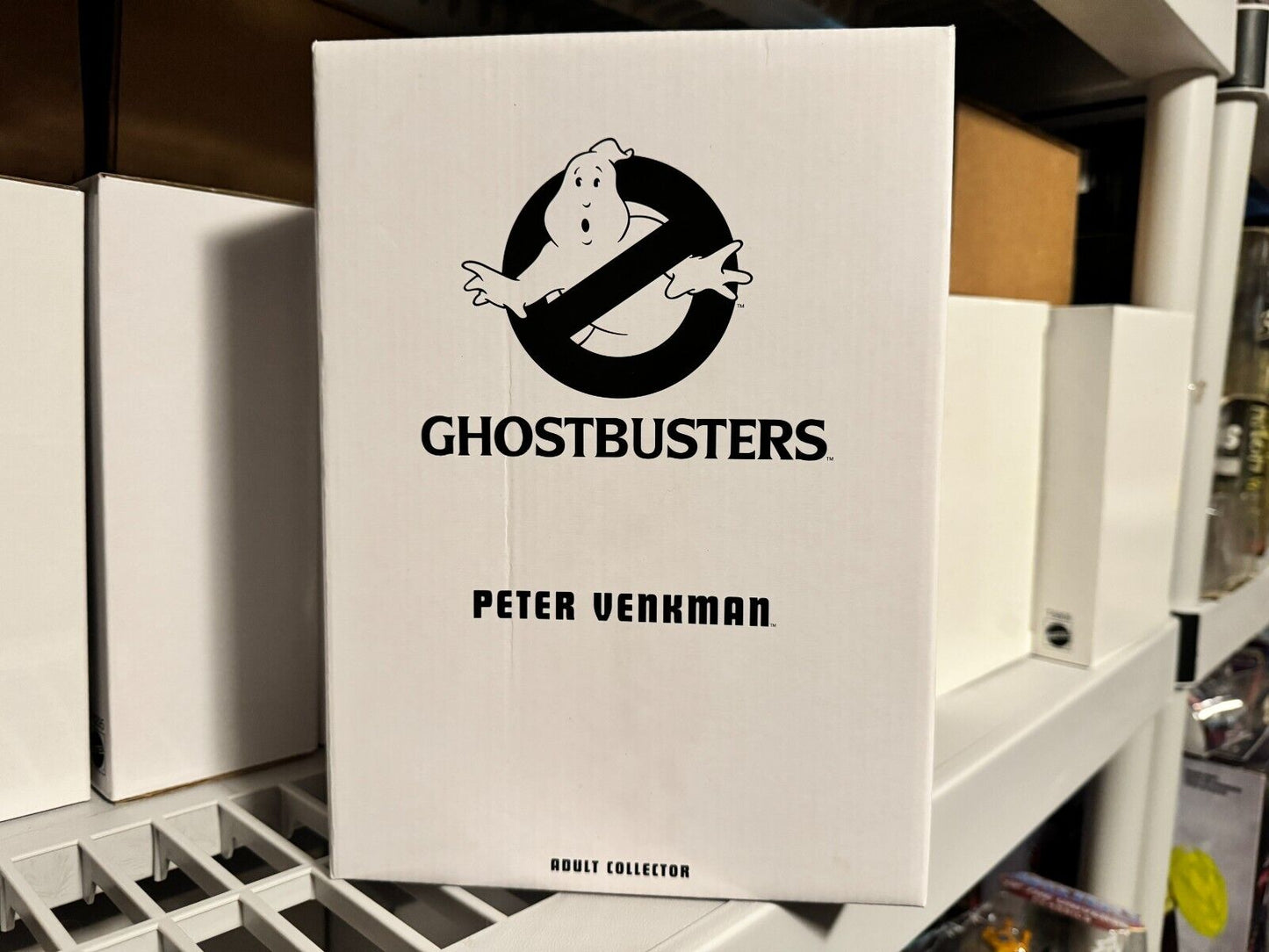 Mattel Ghostbusters Peter Venkman with mailer box