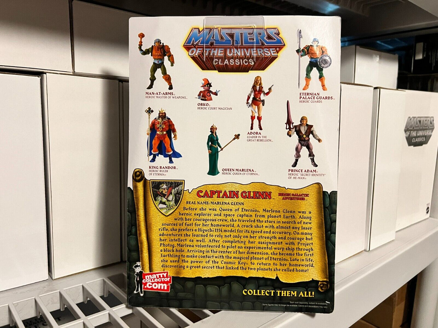 Mattel MOTU Classics Captain Glenn with Cringer SDCC with mailer box