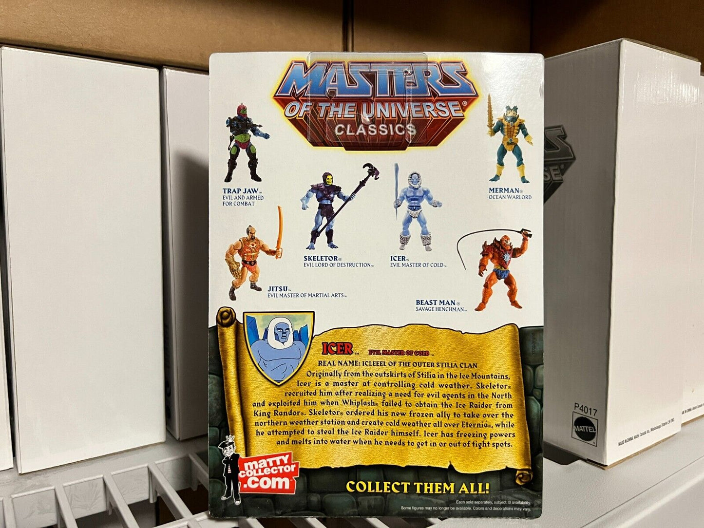 Mattel MOTU Classics Icer with mailer box