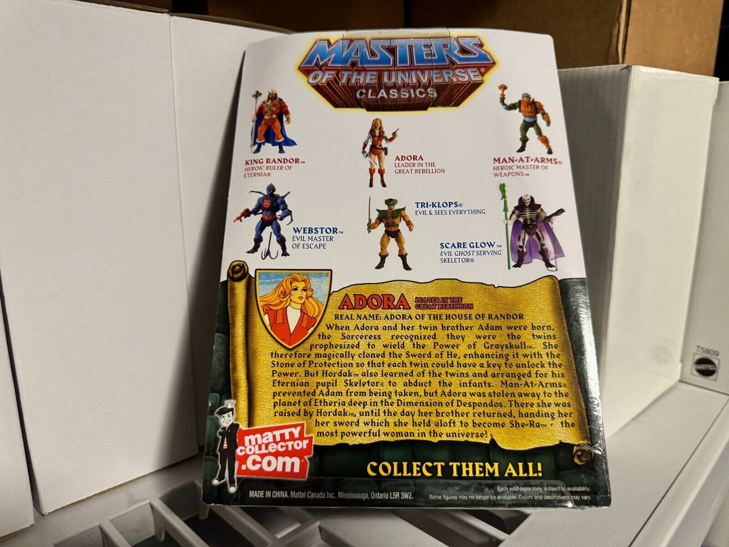 Mattel MOTU Classics Adora with mailer box
