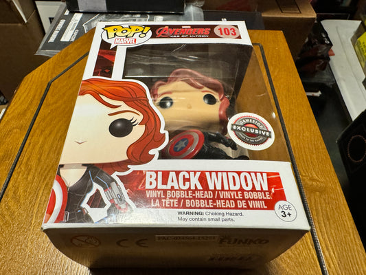 Funko Pop! Vinyl: Marvel - Black Widow (w/ Shield) - GameStop (Exclusive) #103