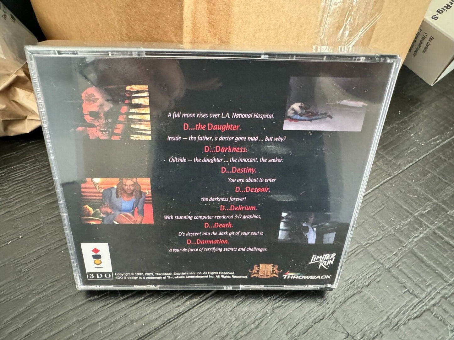 D The Game Collector's Edition with T-shirt - Panasonic 3DO w/replacement disc