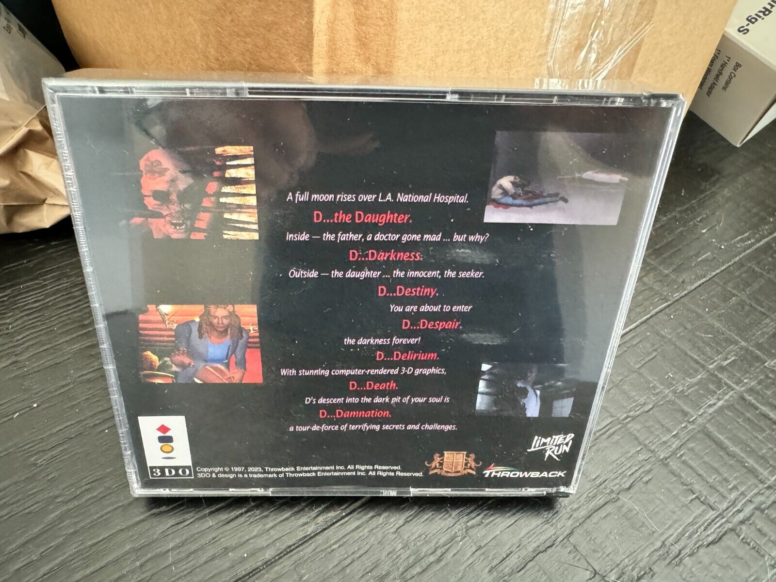 D The Game Collector's Edition with T-shirt - Panasonic 3DO w/replacement disc