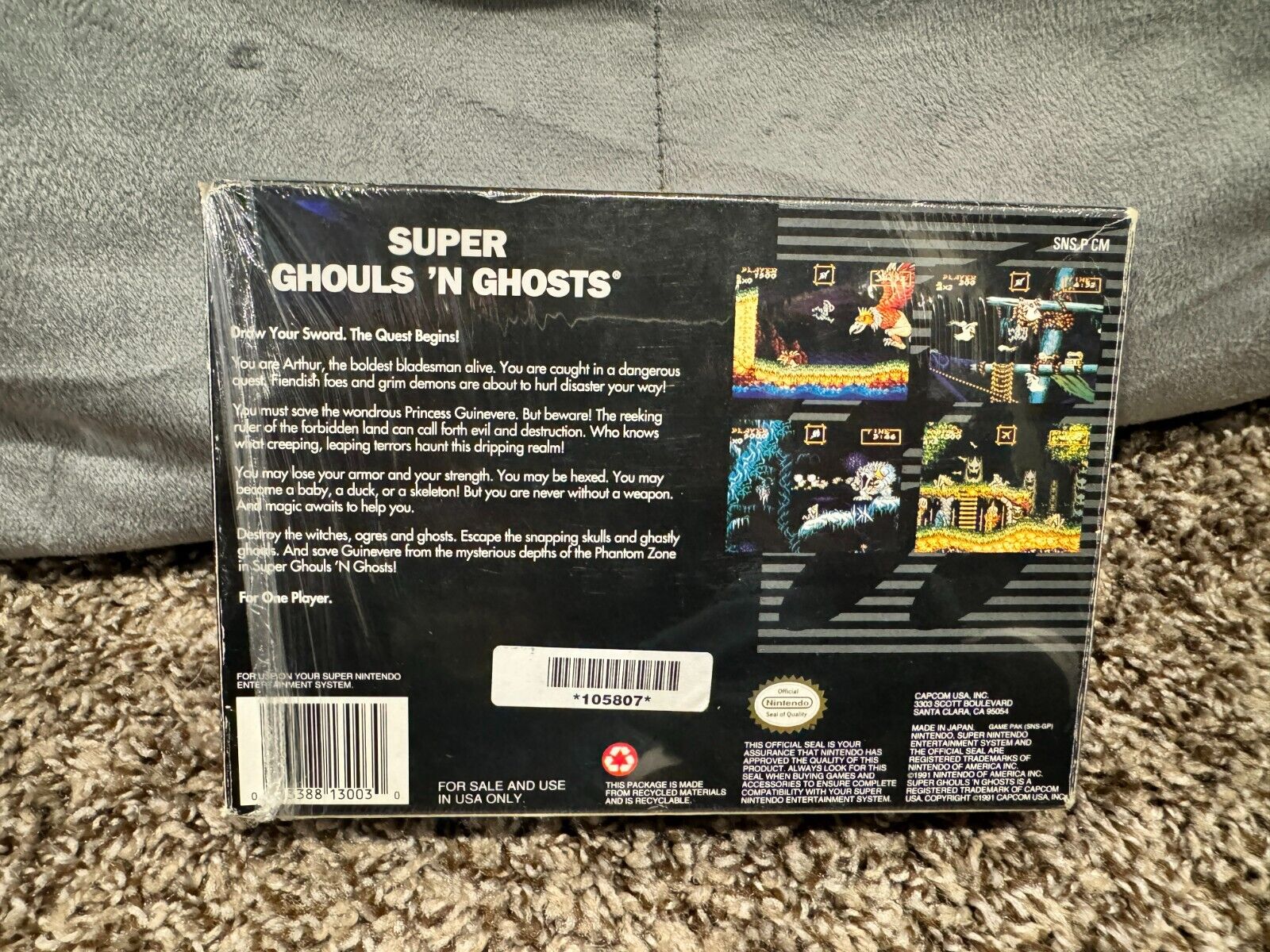 Super Ghouls 'n Ghosts CIB - Super Nintendo (SNES)