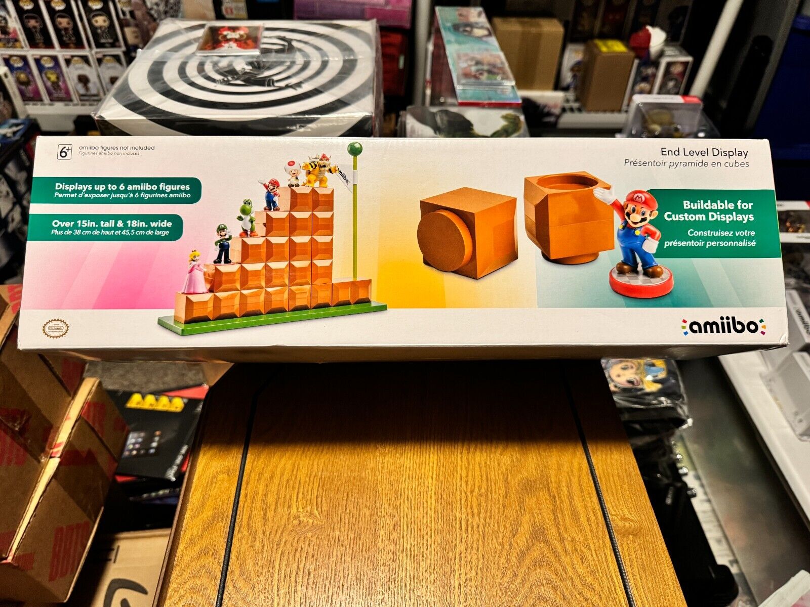 Nintendo Amiibo Super Mario Bros End Level Display Stand New Factory Sealed