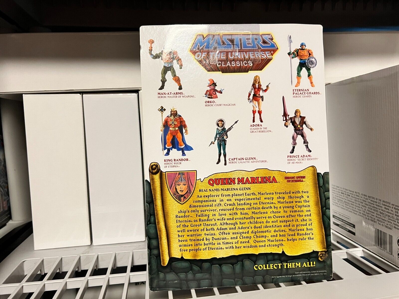 Mattel MOTU Classics Queen Marlena with Cringer SDCC with mailer box