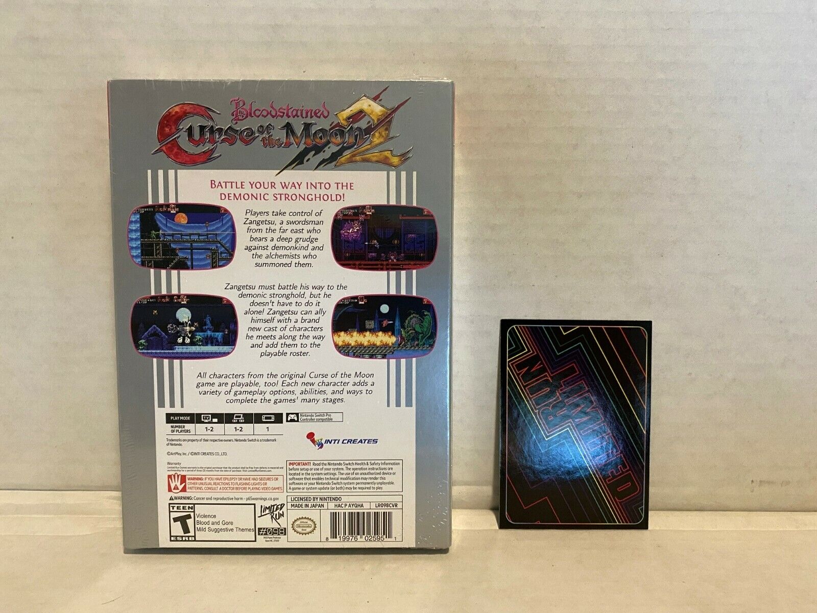 Bloodstained: Curse Of The Moon 2 Classic Edition w/ Card #261