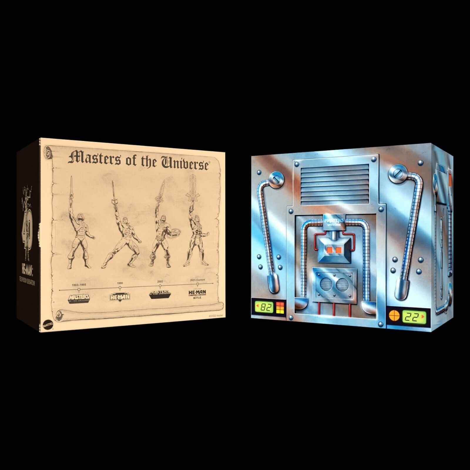 Masters of the Universe 40th Anniversary He-Man 4  Era Figure Box Set New
