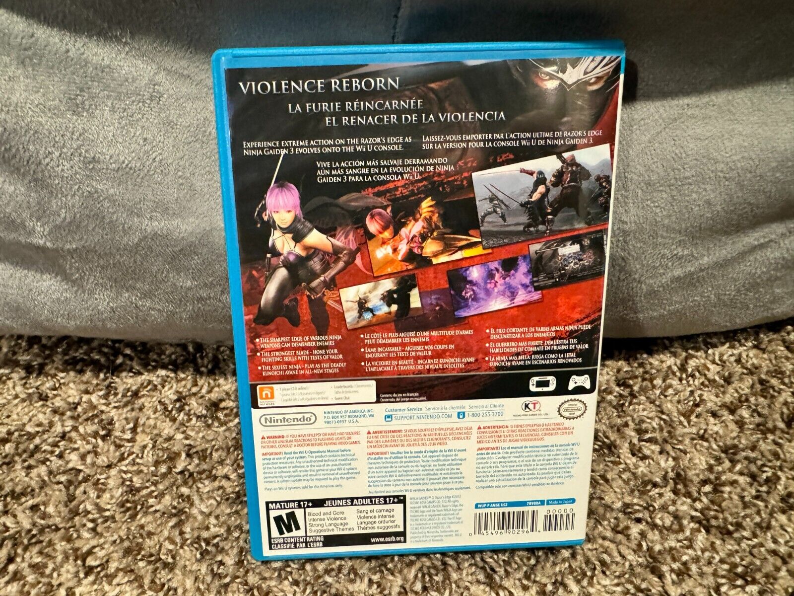 Ninja Gaiden 3: Razor's Edge (Nintendo Wii U, 2012)