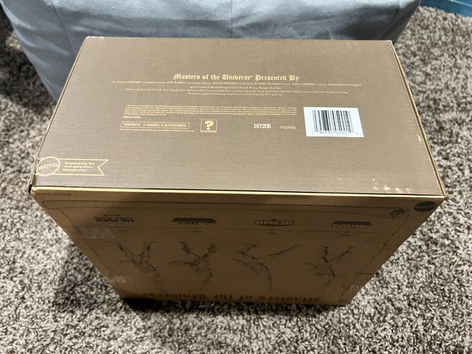Masters of the Universe 40th Anniversary He-Man 4  Era Figure Box Set New