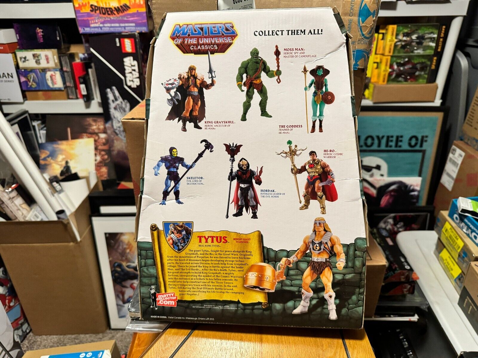 Mattel MOTU Classics Tytus 12" Figure with mailer box