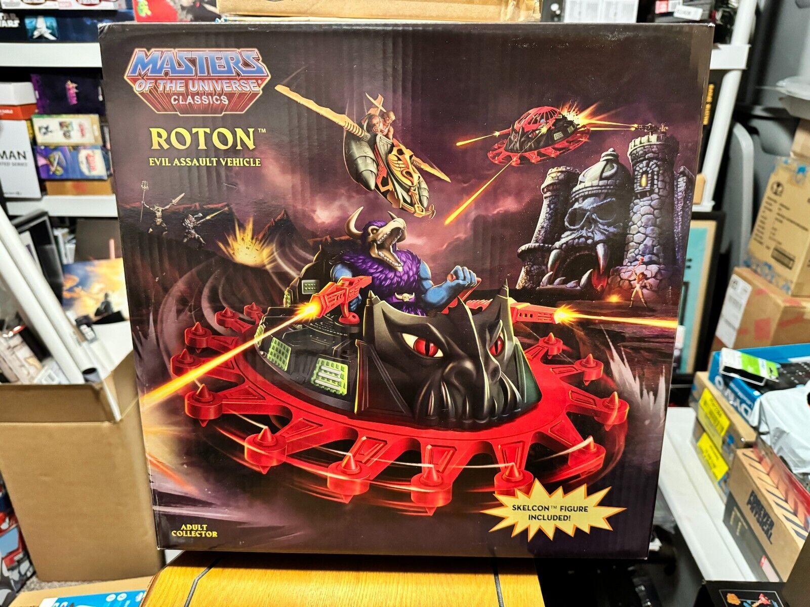 Mattel MOTU Classics Roton Evil Assault Vehicle with Skelcon Figure