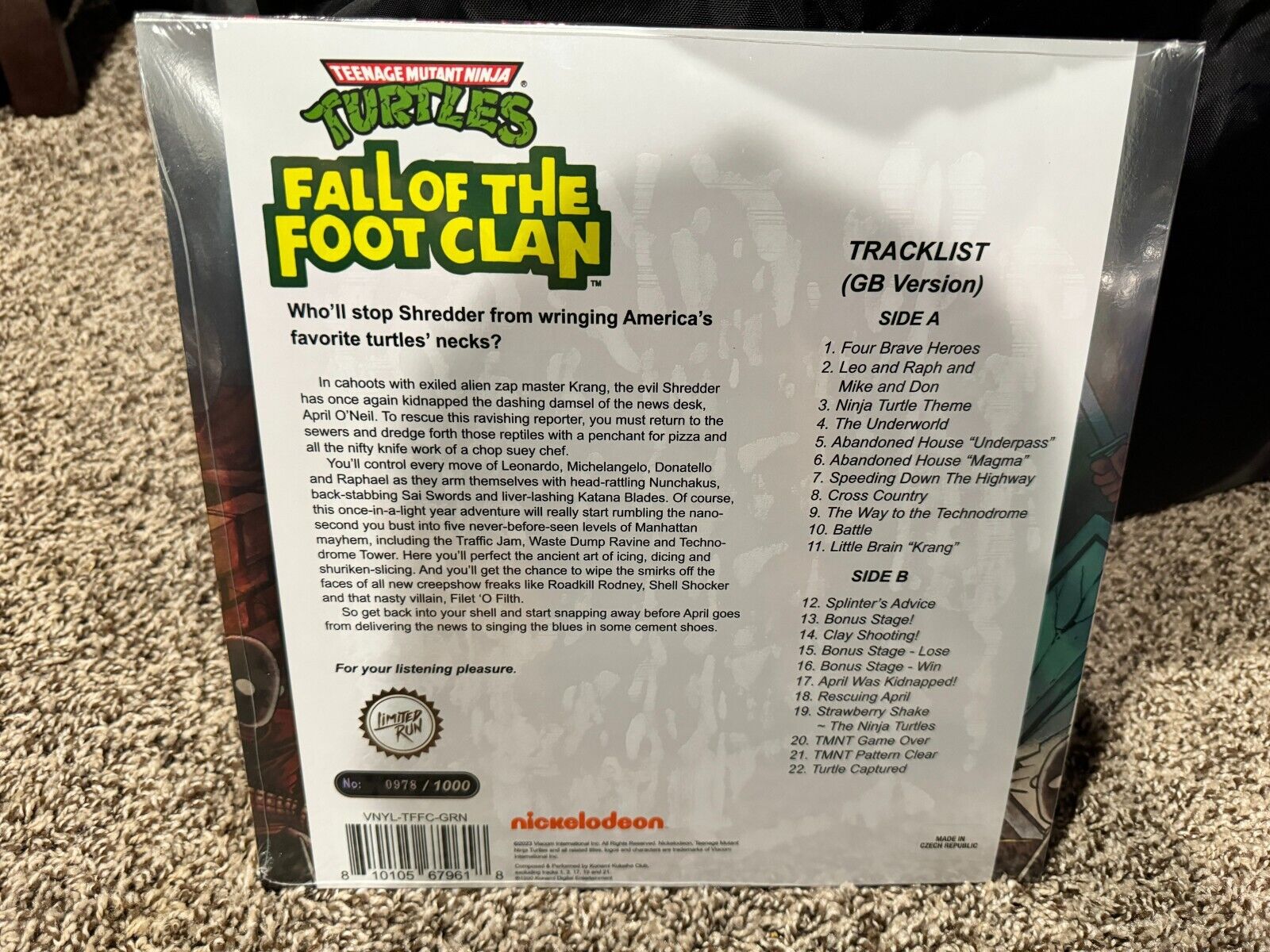 TMNT Fall of The Foot Clan - Green Ooze Vinyl (978/1000)