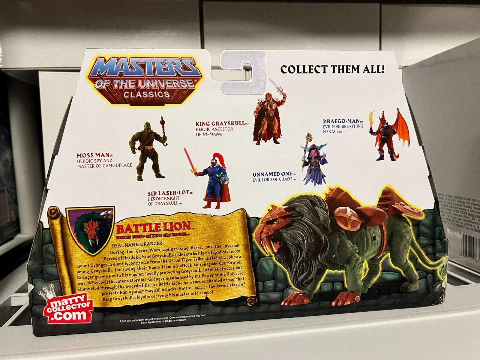 Mattel MOTU Classics Battle Lion with mailer box