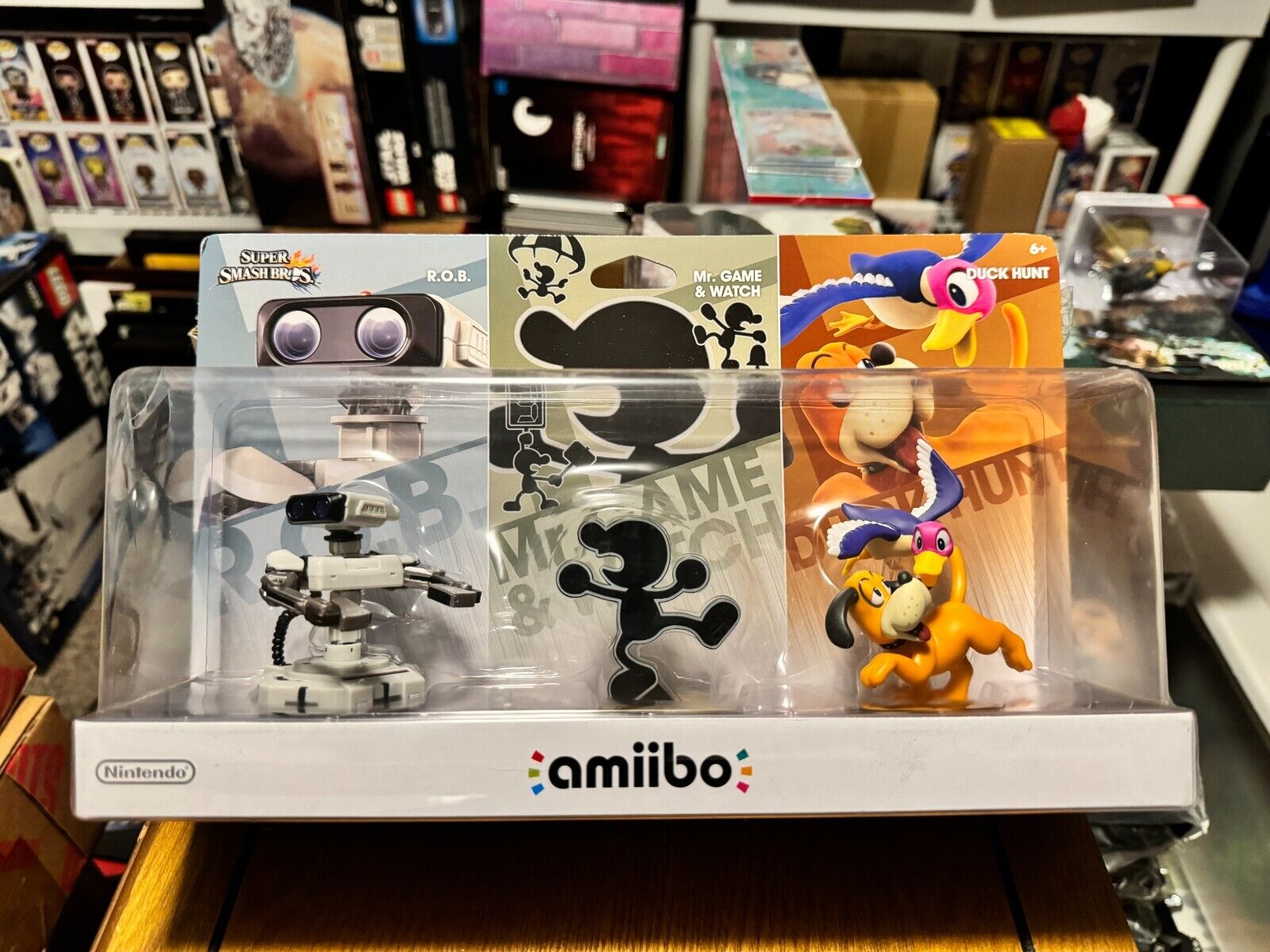 R.O.B. Mr. Game & Watch Duck Hunt - Amiibo - Super Smash Bros.