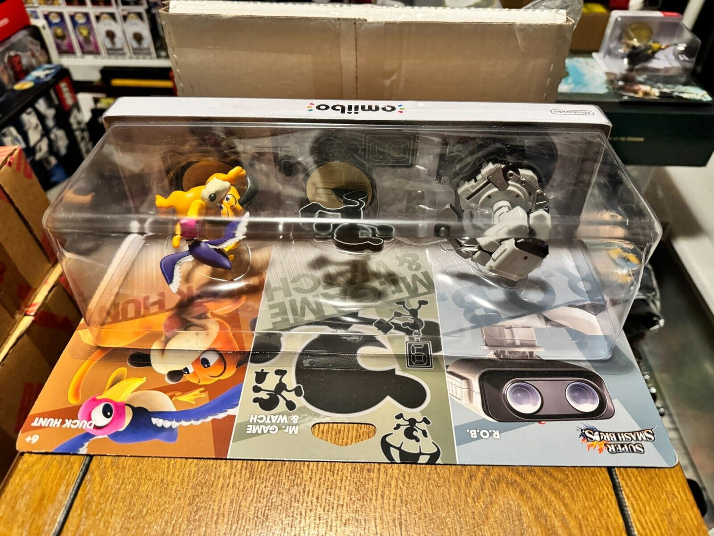 R.O.B. Mr. Game & Watch Duck Hunt - Amiibo - Super Smash Bros.