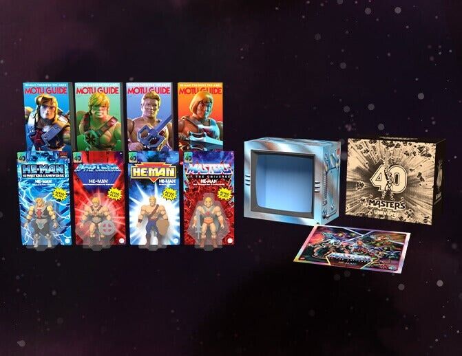 Masters of the Universe 40th Anniversary He-Man 4  Era Figure Box Set New