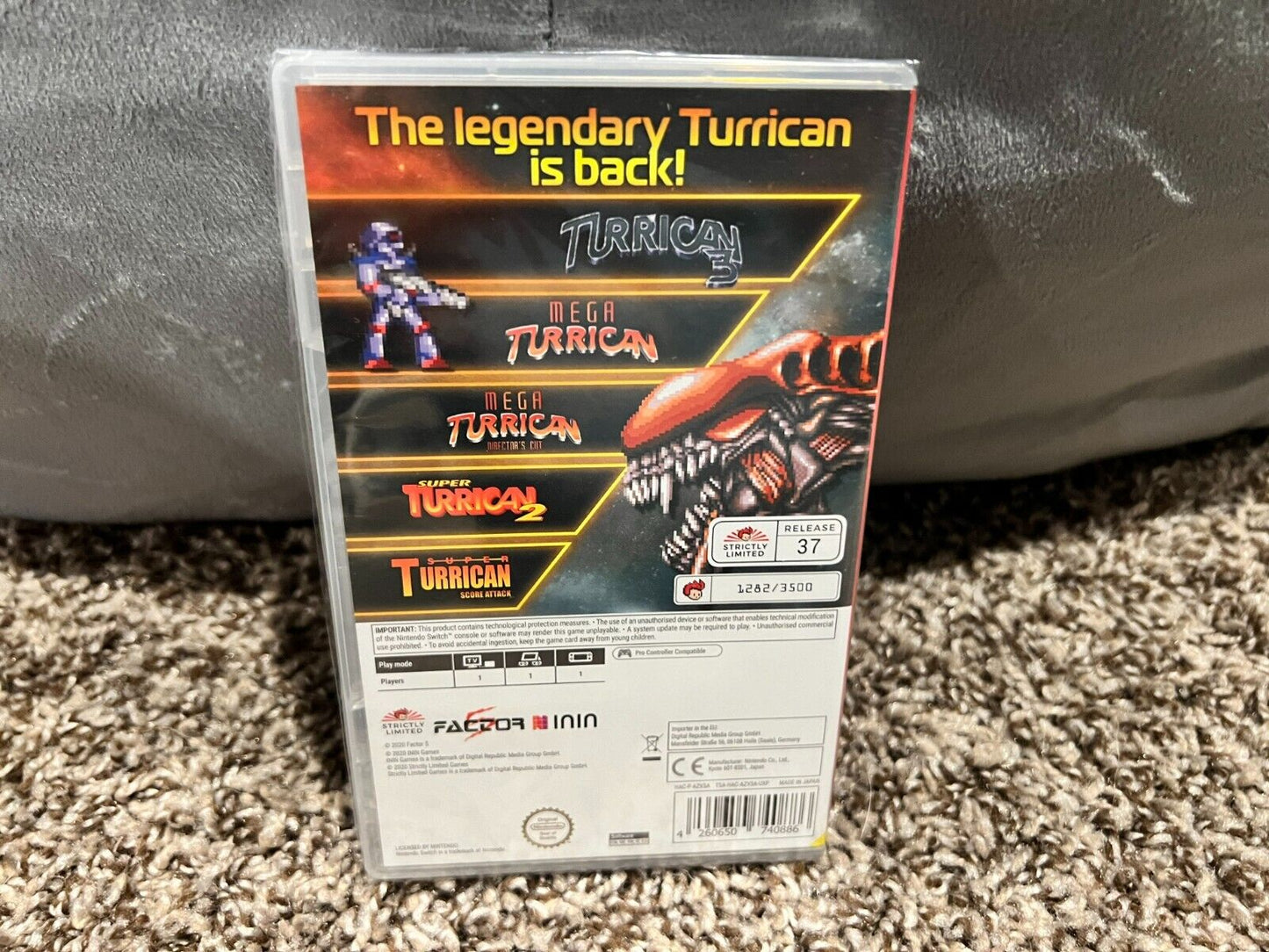 TURRICAN ANTHOLOGY VOL. II NINTENDO SWITCH Game Strictly Limited #/3500